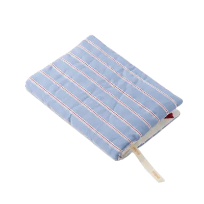 MNTT Stripe Bìa sách chấm bi Mềm mại Được may chần bông Bìa sách bằng vải Có thể tái sử dụng Bìa sổ nhật ký Nhật ký