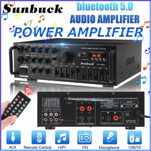 PENGIRIMAN CEPAT Sunbuck Audio Amplifier Bluetooth EQ Karaoke FM Radio 2000W AS 336BU / amplifier bluetooth power 2000 w sunbuck karaoke rumahan super bass lengkap / ampli karaoke lengkap murah bluetooth full bass rumah rumahan