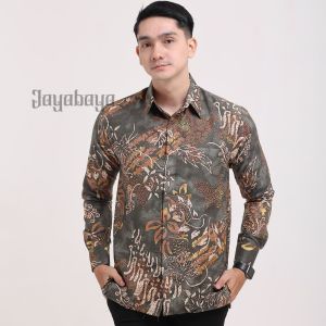 Jayabaya Batik JAYASTU Kemeja Katun DOBBY Furing Lengan Panjang