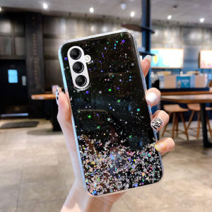 Phone Case Galaxy A16 A06 A55 5g A35 5g New Fashion Shiny Sequins Starry Sky Design Shockproof Transparent Rubber Soft Casing Samsung A35 5g A55 5g Pretty Phone Cover Case