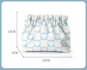 ผ้าเช็ดปากแบบพกพากระเป๋าเก็บของ Dompet Koin ที่เก็บหูฟังกระเป๋าใส่หูฟังมินิแห้งเครื่องสำอางลิปสติกเปลี่ยนกระเป๋ากระเป๋าเก็บของ