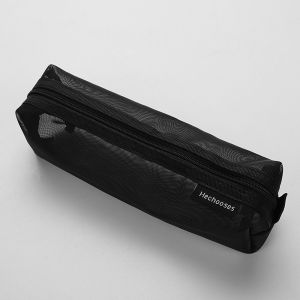 ชั้นวางโปร่งใสตาข่ายกระเป๋าใส่ดินสอกระเป๋าใส่ดินสอกระเป๋านักเรียนที่มีความจุมาก