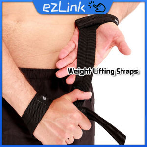 2pcs Sports Wrist Straps Cushioned Wrist Strength Training Support Deadlift Straps For Straps