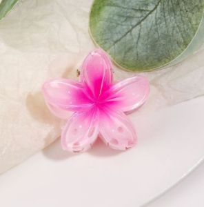 คลิปจับดอกไม้ผู้หญิงไข่ที่มีสีสันดอกไม้ญี่ปุ่นเกาหลีคลิปผมฤดูใบไม้ผลิฤดูร้อนวินเทจเลดี้ด้านจับครึ่งหลังศีรษะคลิปฉลาม