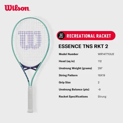 Wilson Essence Tennis Recreational Racket (Strung) - WR147710U2