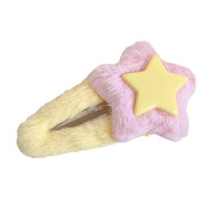 Plush Star Shape Hairpins Hot Girls Layered Star Hair Clip Carnival Photography Hair Clip for Woman Ponytail Hair Clip