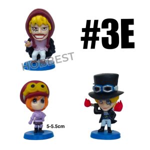 ONE PIECE Mini Figure set - Action Figur Miniatur Topper Kue Pajangan Mainan Luffy Doflamingo Sabo Franky