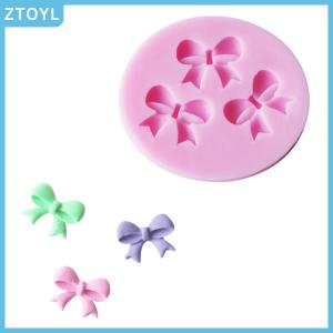 ZTOYL  New DIY 3D Cake Decorating Bowknot Shaped Fondant Sugar Cake Silicone Mold Art Tools