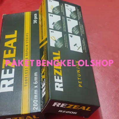 1 KOTAK REZEAL KARET CACING TAMBAL BAN TUBELESS - Tubles - Tubeless