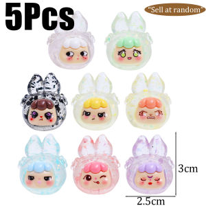 【On Sale】5Pcs เครื่องประดับการ์ตูนรูปกระต่ายเรืองแสงเครื่องตกแต่งเรซินอุปกรณ์ตกแต่งภูมิทัศน์บ้านขนาดเล็กที่สร้างสรรค์