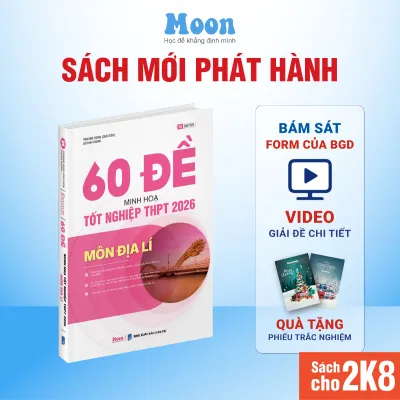 Sách ID Bộ Đề Minh Hoạ Ôn Thi THPT 2026 môn Toán Lý Hoá Sinh Anh Văn Sử Địa Moonbook