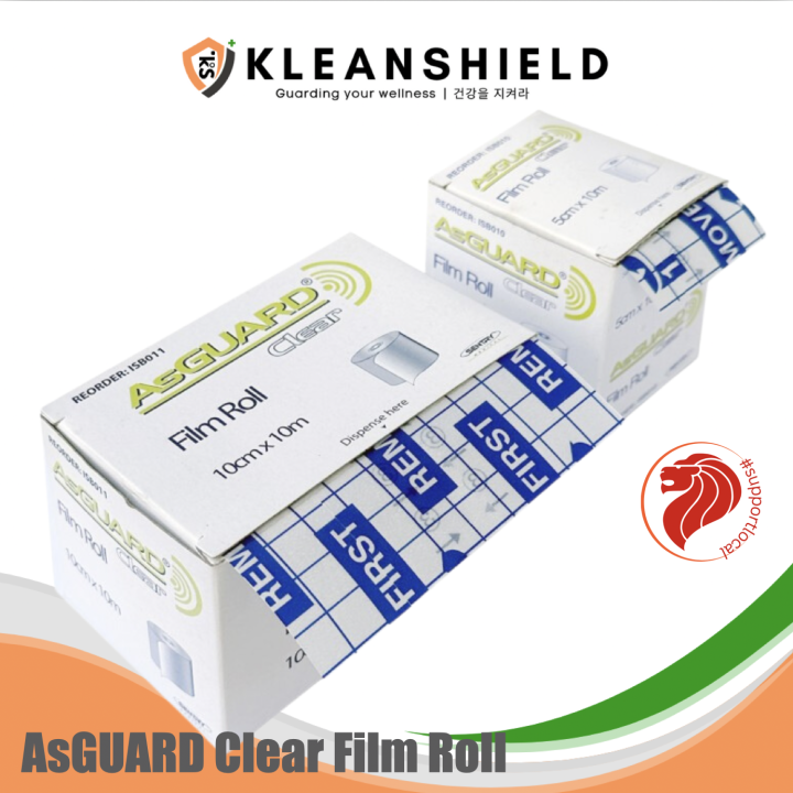 AsGUARD Clear Film Roll 10cmx10m 5cmx10m, 1roll/box, Tegaderm Clear