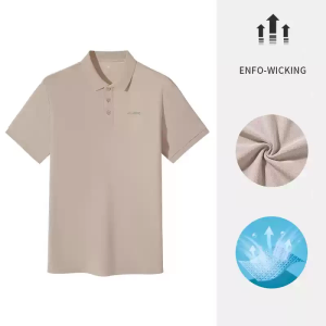 Cameljeans Mens Polo Shirt Summer New Sports Quick-drying Breathable Short-sleeved Lapel Top