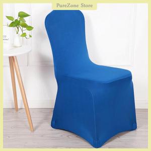 [PureZone] เก้าอี้งานแต่งงาน1ชิ้นผ้าคลุมยืดโพลีเอสเตอร์สำหรับร้านอาหารงานเลี้ยงโรงแรมห้องอาหารที่คลุมเก้าอี้อเนกประสงค์