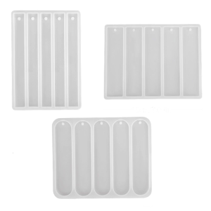 Khuôn silicon cho crafting Bookmark và mặt dây chuyền hình chữ nhật/hình bầu dục Bookmark khuôn mẫu nhựa Epoxy phụ kiện Khuôn