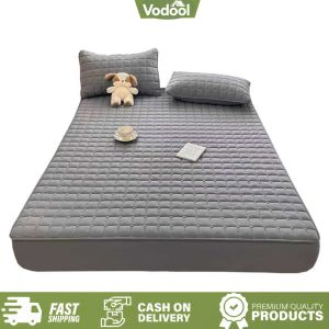 [VSC] Washable Bed Cover 150x200cm Mattress Pad Protector for Bedroom Hotel