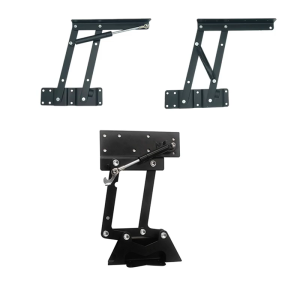 ที่ค้ำโต๊ะปรับระดับได้แบบยกสำหรับโต๊ะพับเก็บได้โต๊ะกาแฟดีไซน์โลหะควบคุมความสูง