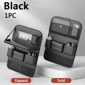 Car seat back storage rack seat back storage bag childrens car back seat folding small table large capacity storage