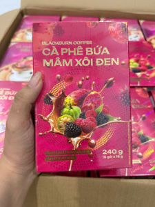 [Giảm Mạnh] Cà Phê Mâm Xôi Lê Gai Hòa Tan 15 gói Hàng Chính hãng tem phản quang