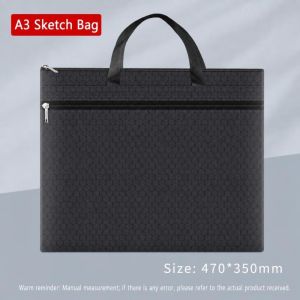 K10SEQ A3 Túi đựng tài liệu A3 Dung lượng lớn Vải Oxford Túi đựng tài liệu có khóa Bền bỉ có tay cầm Túi Tote đựng tài liệu