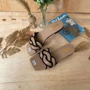 Sepatu Flatshoes wanita sol karet variasi tali pita RATU  SEPATU BALET WANITA untuk kerja atau pesta