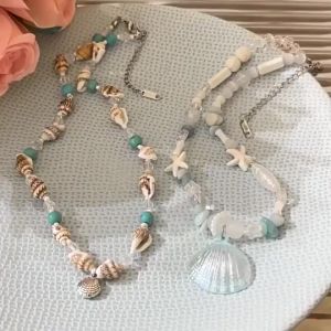 Dây chuyền vòng cổ đi biển hình vỏ sò sao biển mùa hè xinh xắn dễ thương phụ kiện thời trang đi biển phong cách Hàn Quốc