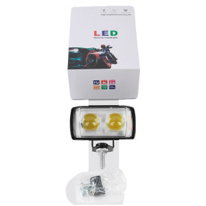 ไฟสปอร์ตไลท์ 2สี +ไฟไซเรน เสริม มอเตอร์ไซค์ รถยนต์ - จำนวน 1ดวง