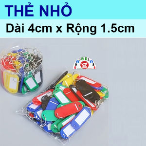 Combo 20 Thẻ Ghi Nhớ Nhãn Tag Name Gắn Móc Chìa Khóa Đánh Dấu Hành Lý Móc Khóa Xe Máy Ô tô Thẻ Khách Sạn Văn Phòng