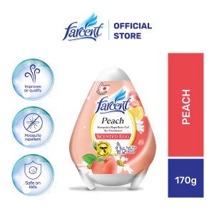 Farcent Scented Gel Egg Air Freshener Mosquito Repellent Peach Series (170g) or (170g X2)