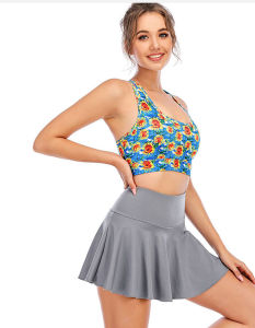 Womens Sports Skirt inner short pant Fitness Dance Yoga Skirts Golf Tennis Skirt Double-Sided Nylon Soft Smooth