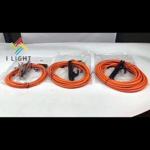 (Fast Delivery)Orange Universal Welding Cable Set 3/7/10M Equipped with Electrode Holder Connector