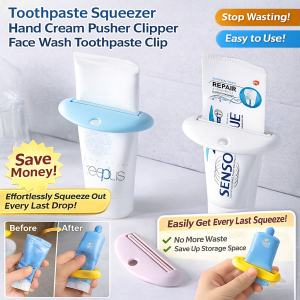 Toothpaste Dispenser No Waste Cleanser Bottle Pusher Control Crystal Squeeze Hand Cream Home Users