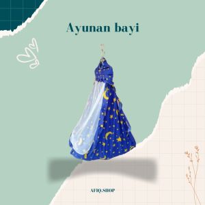 AYUNAN BAYI 5 in 1 KELAMBU DAN KASUR PER 2HANGGER BESI MUDAH DAN PRAKTIS