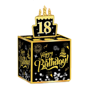 Pull Out Style Birthday Celebration Money Holder Box Reusable Number Inserts Easy Setup Party Decoration For All Ages