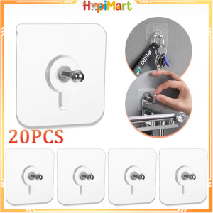 5/10/20Pcs Punch-Free Wall Hook Screw Hanging Shelf Strong Adhesive Kitchen Bathroom Fixed Nail LE