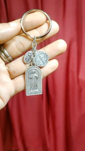 Divine Mercy Miraculous Medal and St. Benedict Italy Silver Medal From Italy