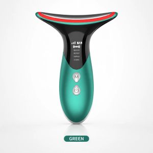 EMS Neck Face Beauty Device Hot Cold Facial Massager LED Light 45 ° C Warm Care USB Rechargeable Portable Skin Care Tool for Women