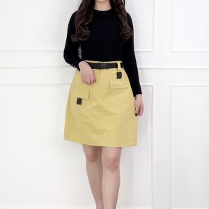 SV 6508 - Emmica Skirt | Silvervogue | Rok Katun Midi Pakaian Kasual Wanita