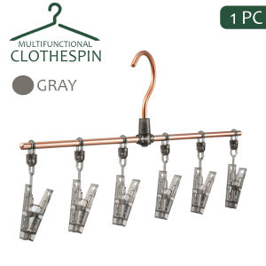 Multifunctional Clothes Hanger Clips Indoor Outdoor Closet Organizer Aluminum Laundry Drying Sock Baby Clothes Underwear