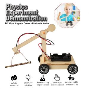 Projek RBT KSSR KSSM -Kren magnet kayu DIY- STEM Reka Bentuk Teknologi /DIY Assembly Wooden Electric Electromagnet Crane