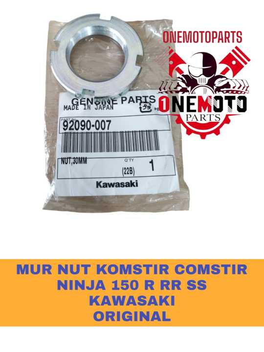 MUR NUT KOMSTIR COMSTIR NINJA 150 R RR SS KAWASAKI ORIGINAL 92090-007