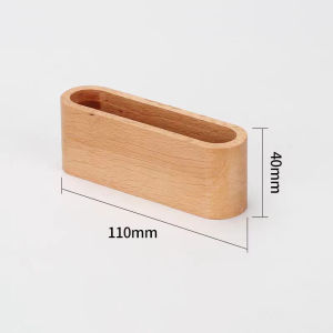 Business Card Holder Wood Desktop Card Display Stand Business Memo Pad Cards Stand Box