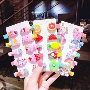 Set 10 Kẹp Tóc Mỏ Vịt Hoạt Hình Xinh Xắn Đáng Yêu Cho Bé Gái