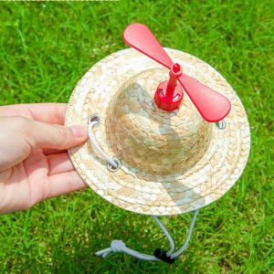 Mũ cói hóa trang đi biển mùa hè ngộ nghĩnh cho chó mèo thú cưng – Đen Ta pet shop