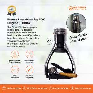 ROK Presso GC SmartShot Alat Seduh Pembuat Kopi Espresso Manual Rokpresso Smart Shot 2024 Expreso Coffee Maker Rock Preso