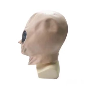Mặt nạ đầu người ngoài hành tinh bằng cao su latex hàng có sẵn từ nhà sản xuất UFO Mặt nạ hài hước chủ đề phim khoa học viễn tưởng đạo cụ sân khấu