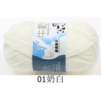Benang Rajut Milk Cotton 5ply Katun Susu Lembut