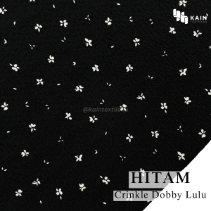 05 meter Bahan Kain Crinkle Kringkle Dobby Lulu