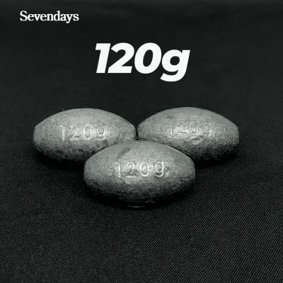 [2-5pcs] Egg Sinker 10g-200g Batu Ladung Timah Olive Weighted Lead Fishing Pancing Soft Plastic Jig Casting Sea Bottom