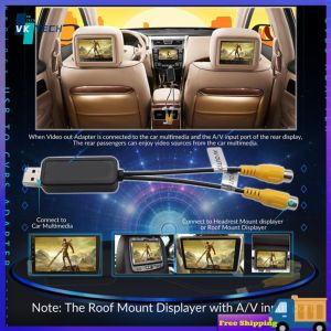 [ VKTECH ] USB To CVBS Video Output Adapter 2 CVBS Output RCA Video Cable DC 5V USB for Android Multimedia Player for Android TV Player